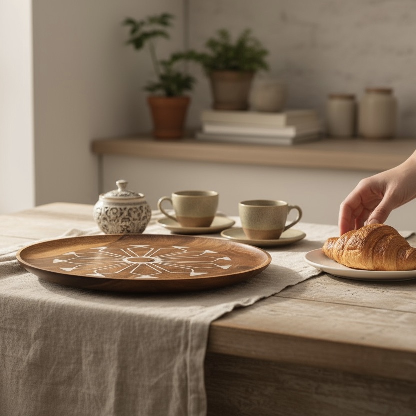 Serveerschaal Polynesian Flower