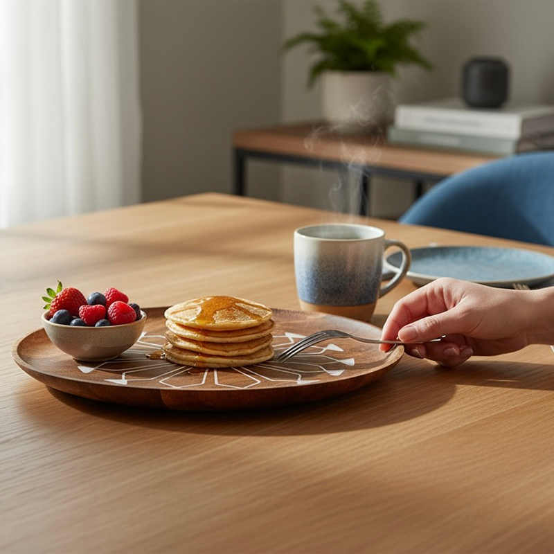 Serveerschaal Polynesian Flower - Afbeelding 3