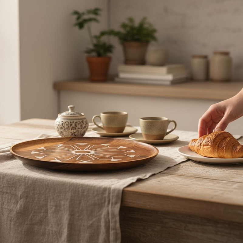 Serveerschaal Polynesian Flower