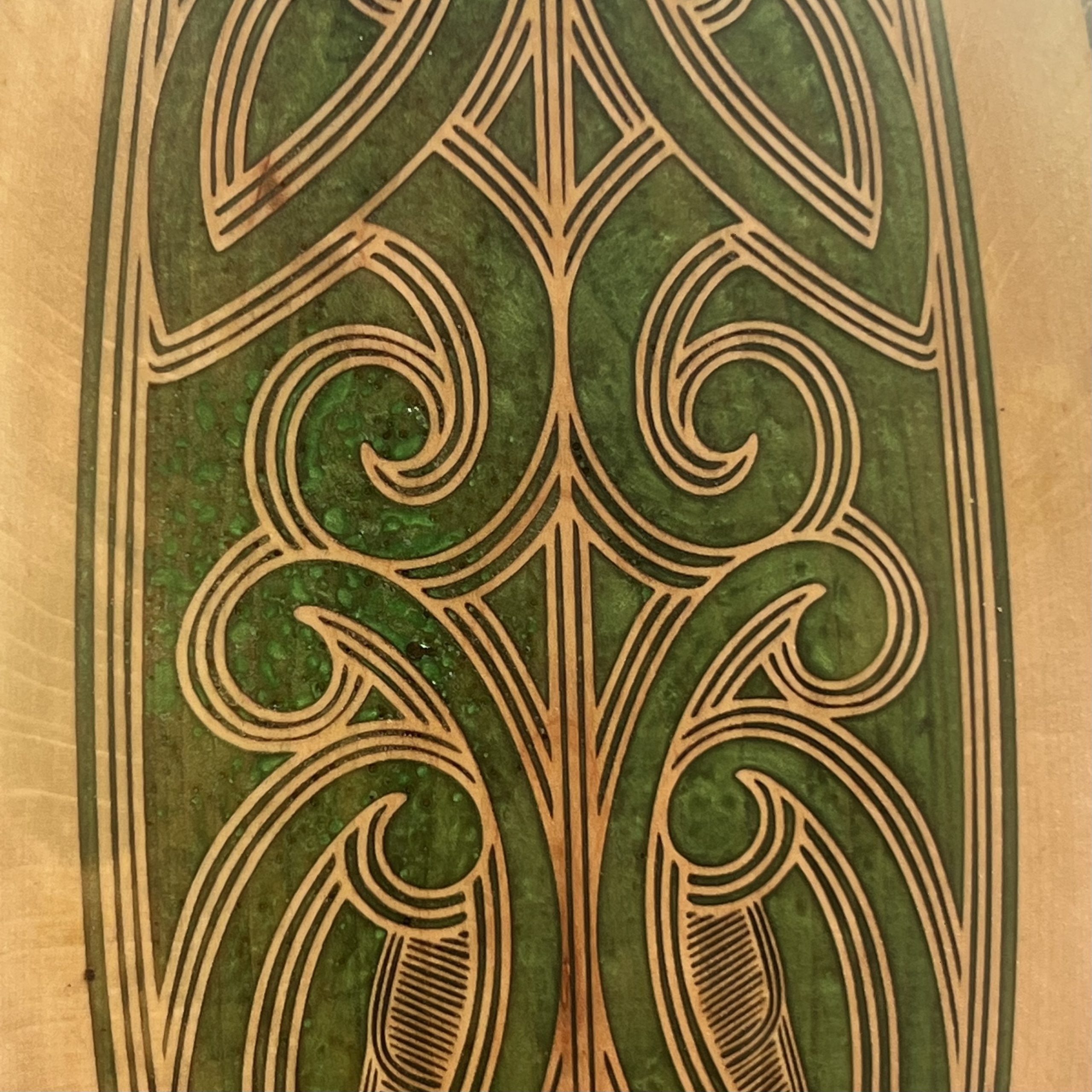Serveerschaal Maori Design Surfboard - Afbeelding 2
