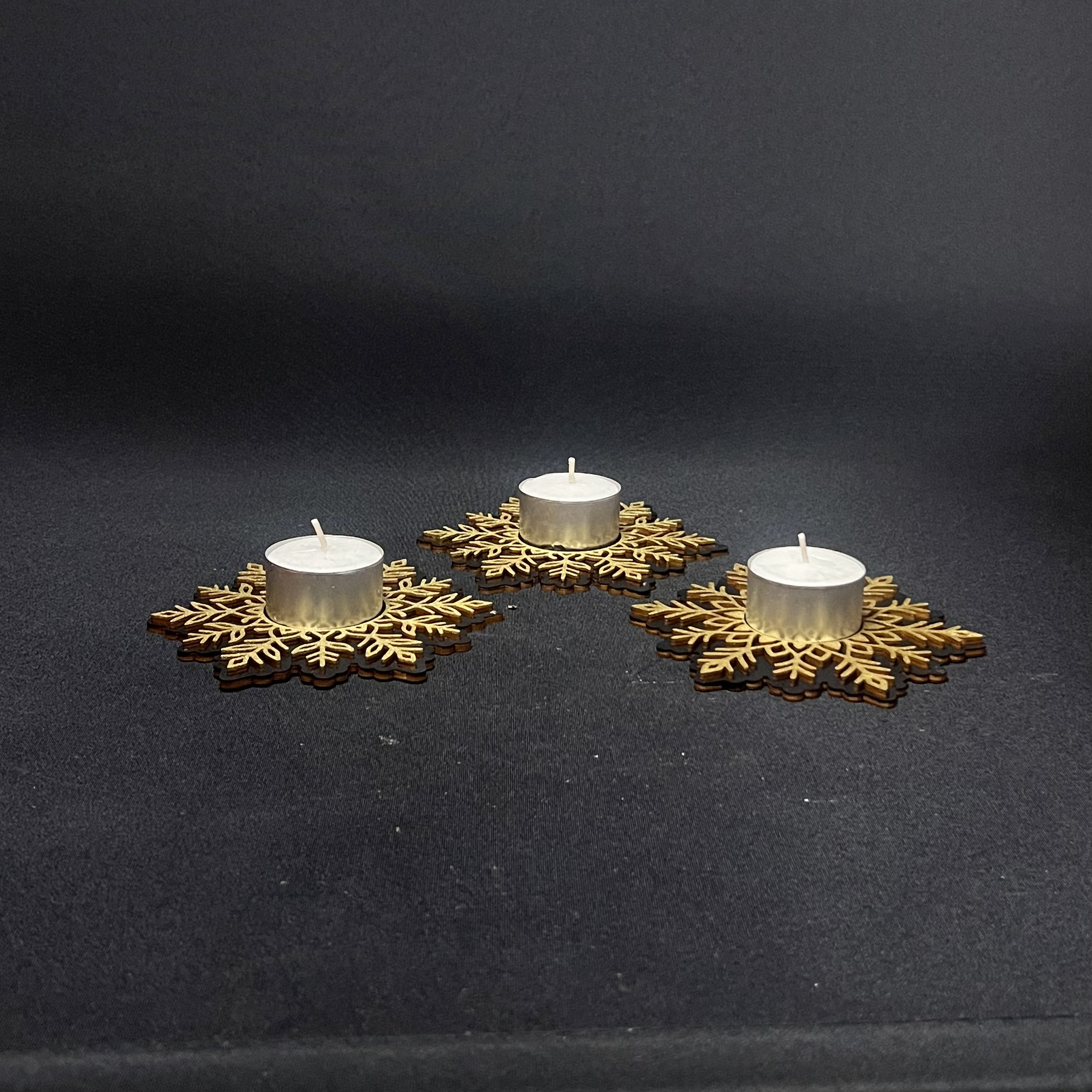 Waxine licht houder Sneeuwvlok - Afbeelding 2