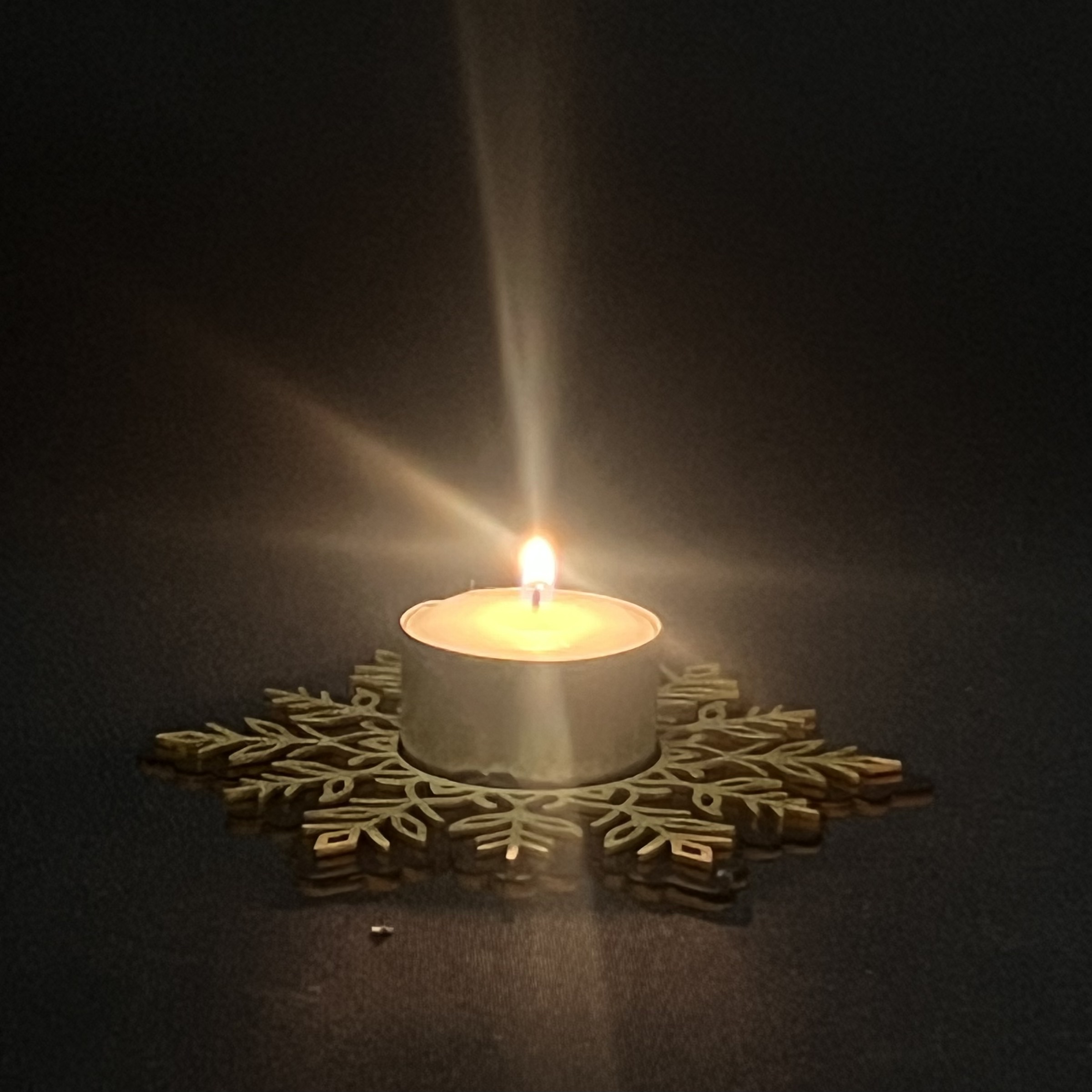 Waxine licht houder Sneeuwvlok - Afbeelding 3