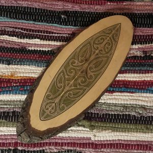 Serveerschaal Maori Design Surfboard - Licht groen 40 cm