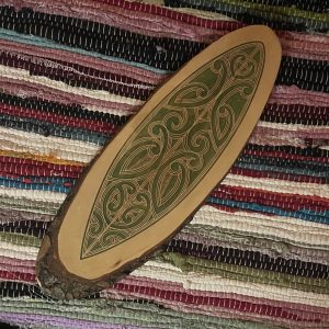Serveerschaal Maori Design Surfboard - Jade groen 45 cm